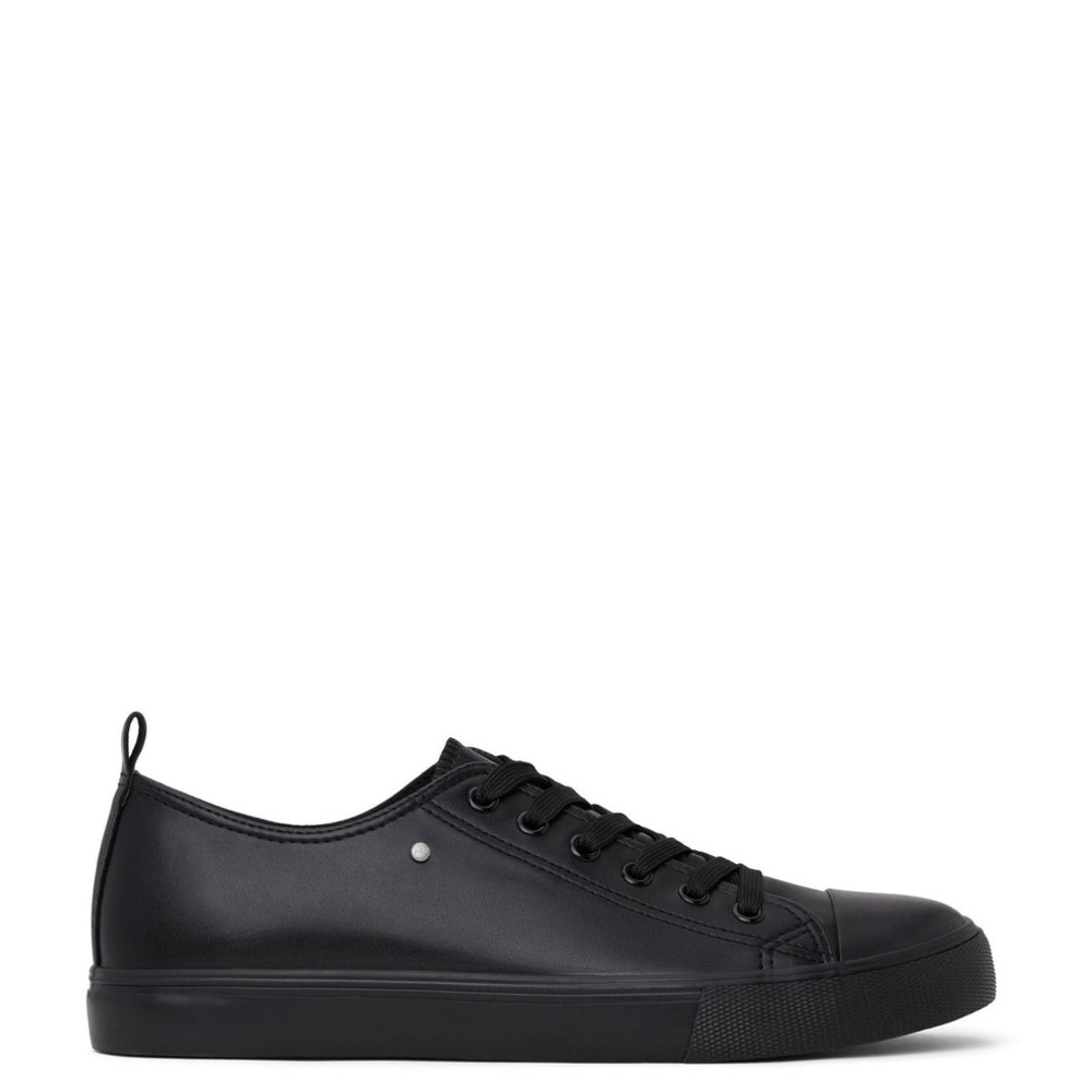 NWT Matt & Nat Men's Hugo Vegan Leather Sneakers In Black Size 9